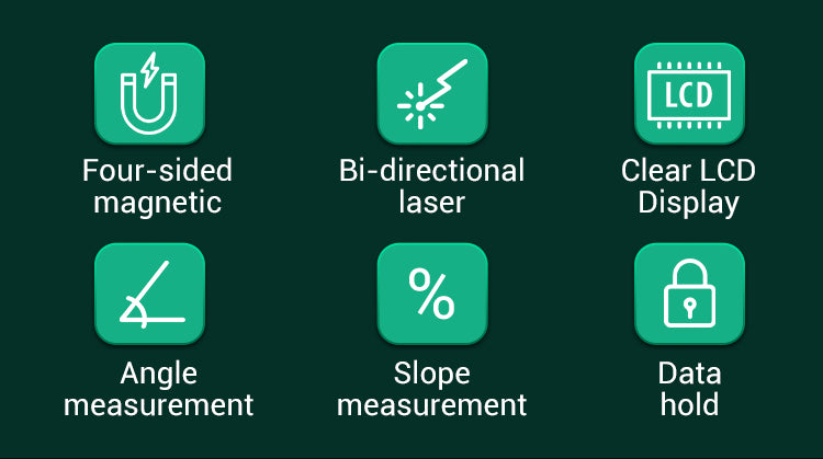 Digital Angle Finder with Electronic Laser Level